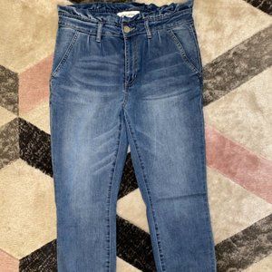Medium Wash Paperbag Jeans